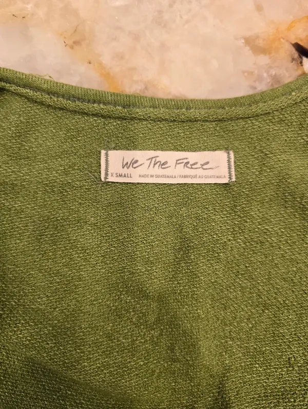 Free People We The Free Crop Top Green XS - Image 5