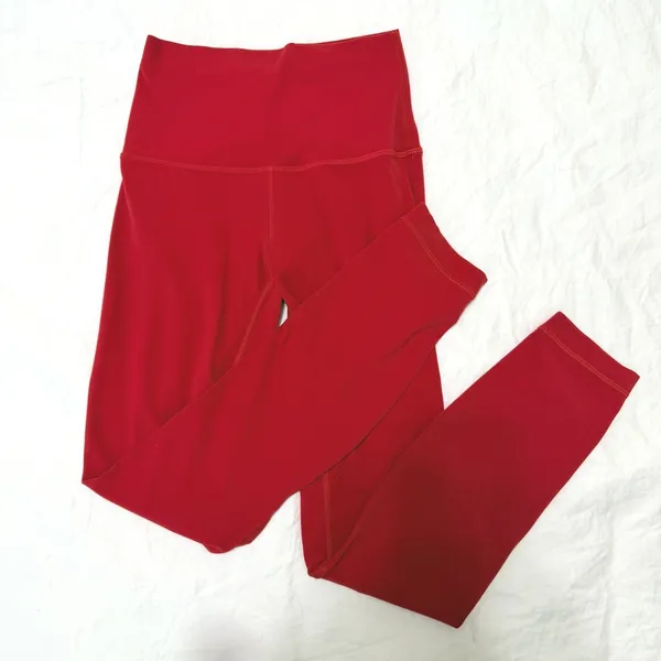 Lululemon Align Leggings Pant 25" Dark Red Size 2 LW5LIFS Yoga‎ Pants - Image 3