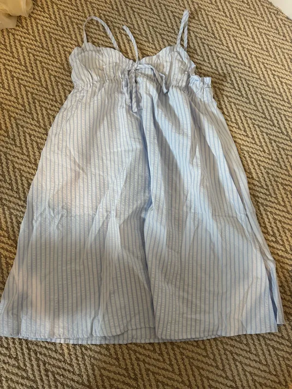 Blue striped Dress - Image 2