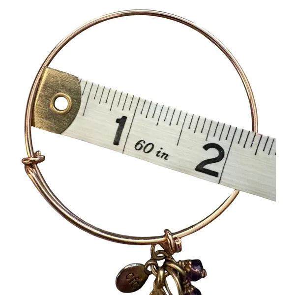 Chavez‎ for Charity Gold Tone Buddha Turquoise Expandable Charm Bangle Bracelet - Image 4
