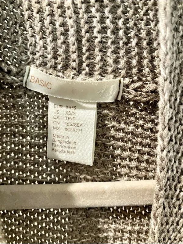 H&M Longline Knit Cardigan in taupe - Image 3