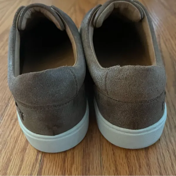 Frye | Women's Ivy Gore Distressed Leather Slip-On Sneakers in Brown Size 8.5 - Image 5