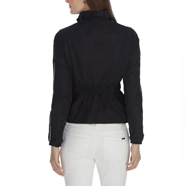 White‎ House Black Market Women's Sporty Tech Jacket Size 4 drawstring waist - Image 9