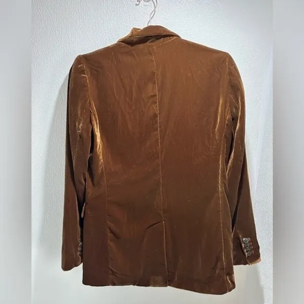 Gap velvet‎ bronze gold blazer - Image 4