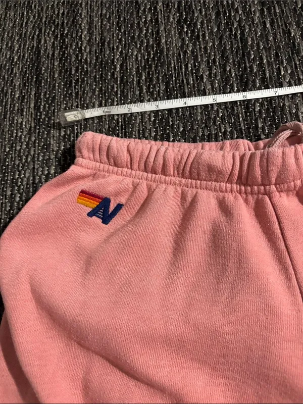 Aviator Nation 5 Stripe Jogger Sweatpant Pink Size XS - Image 3