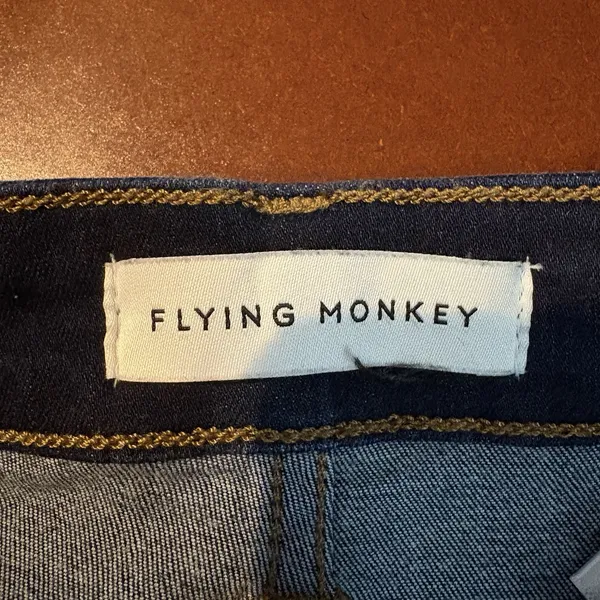Flying Monkey Jeans Womens‎ 24 Blue Dark Wash Skinny Mid Rise Stretch Denim - Image 8