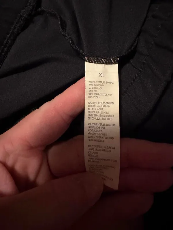 Women’s Black Jogger Pants with Elastic Cuffs - Image 3