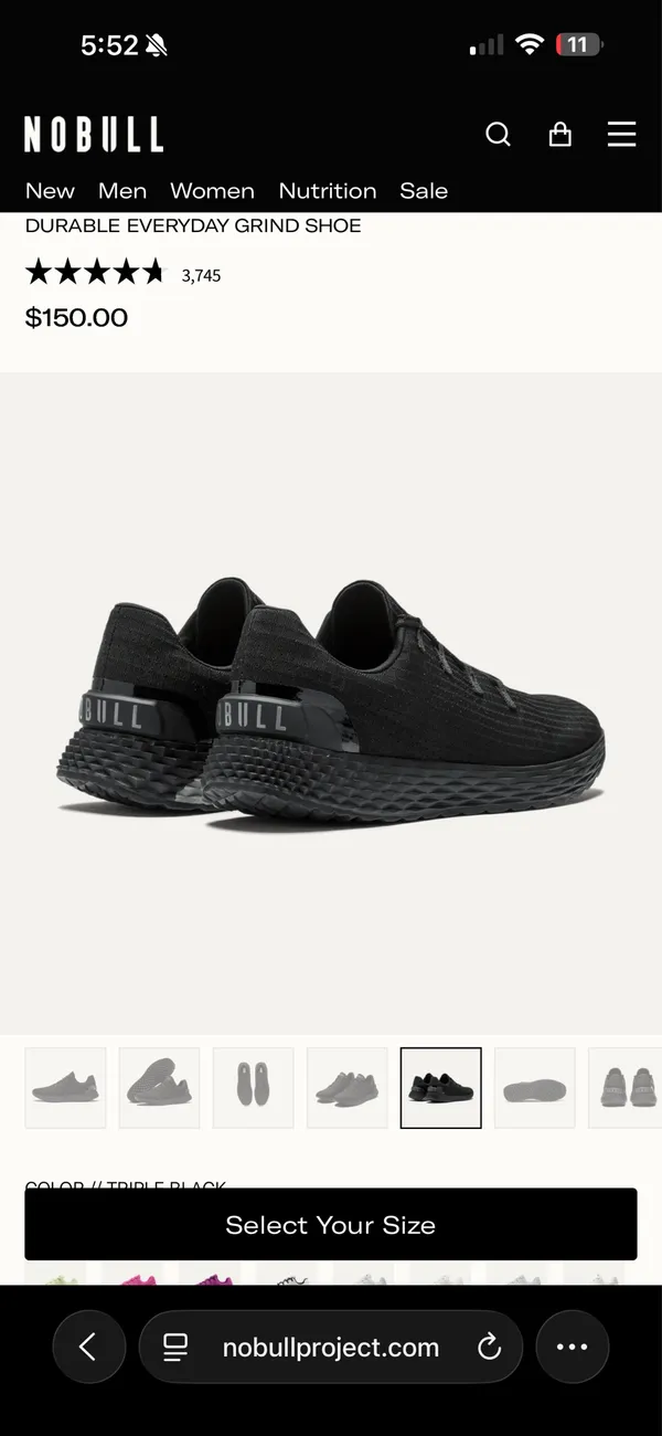 All black Nobull Ripstops - Image 2