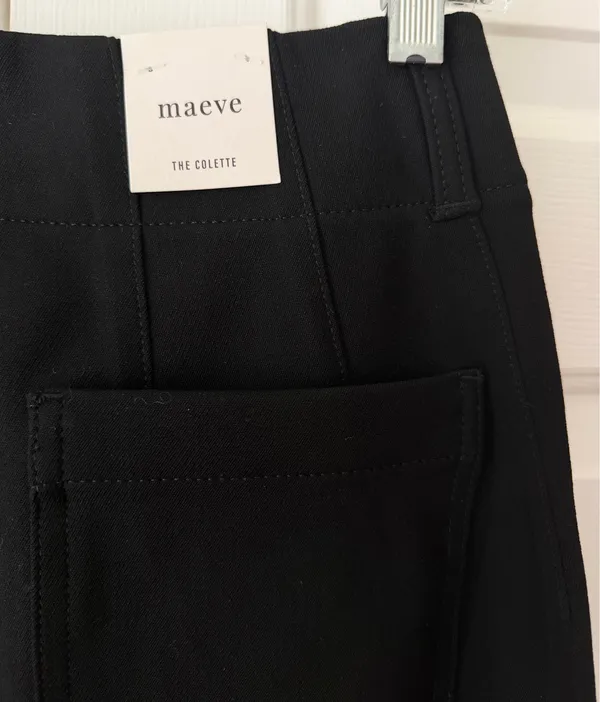 Anthropologie Maeve The Colette Stretch Twill Crop Wide-Leg Pants, Size 26 - Image 11