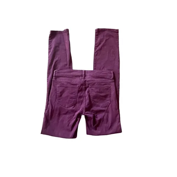 Tory‎ Burch dark plum super skinny mid rise jean size 26 - Image 8
