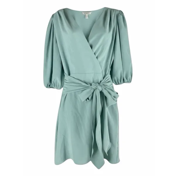Amanda Uprichard Alida Waist Tie Mini Dress Waist Tie Sage Green Size S - Image 3