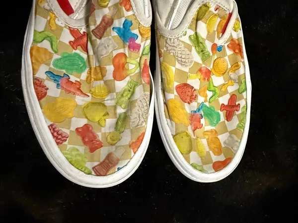 Vans x Haribo Classic Slip On Shoes Men's 6.5 Women 8 gummy bears - Image 3