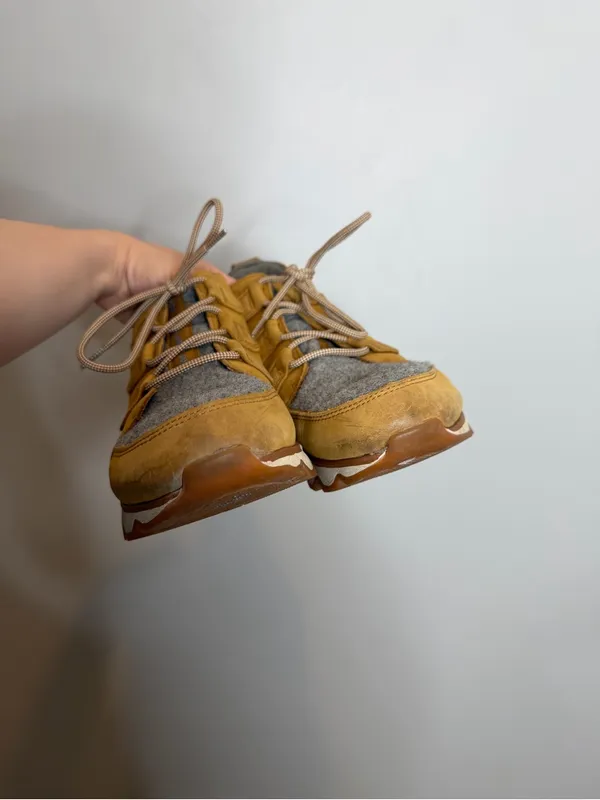 Sorel Kinetic Caribou Boots Womens 10 Waterproof Camel Sneaker Booties Lace Up - Image 5