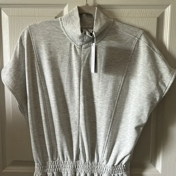 Anthropologie Sundays Womens Derby Jumpsuit‎ Light Heather Grey Sz S Minimalist - Image 5