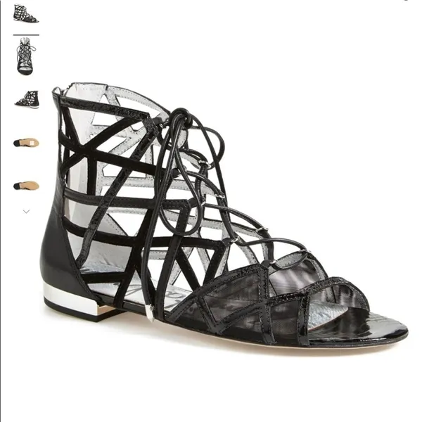 Sam Edelman Black‎ Denver Flat Sandals - Image 2