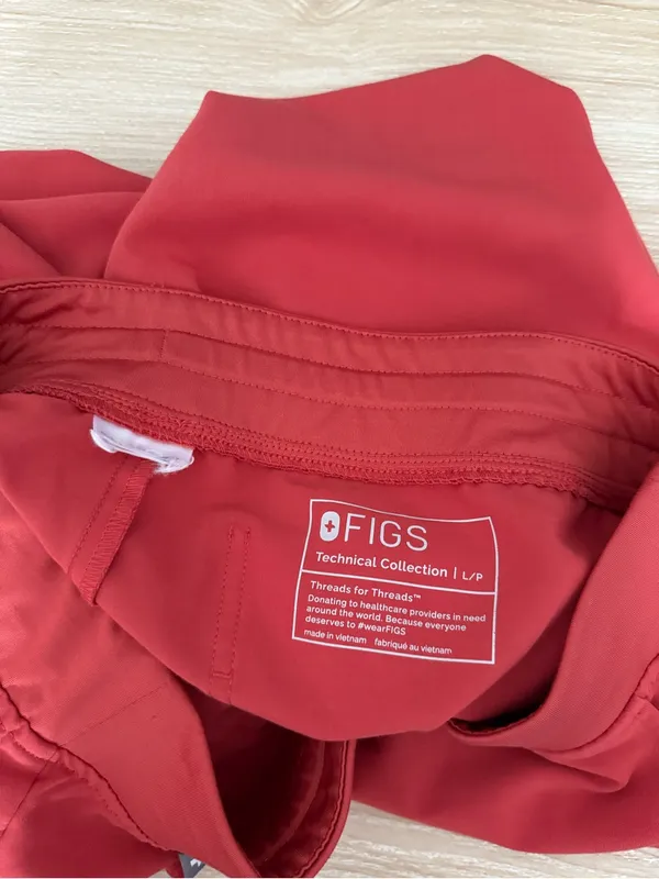 Figs Large Petite Zamora Joggers Orange Red Dentist Doctor Nurse Fall - Image 4