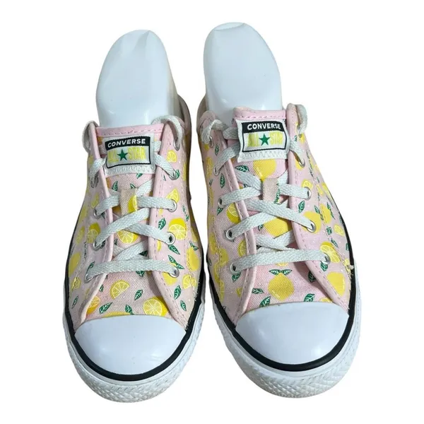 Converse Chuck Women Dainty Mules Size 7.5 Slip On Pink Fruit Pack Lemon 568142C - Image 3