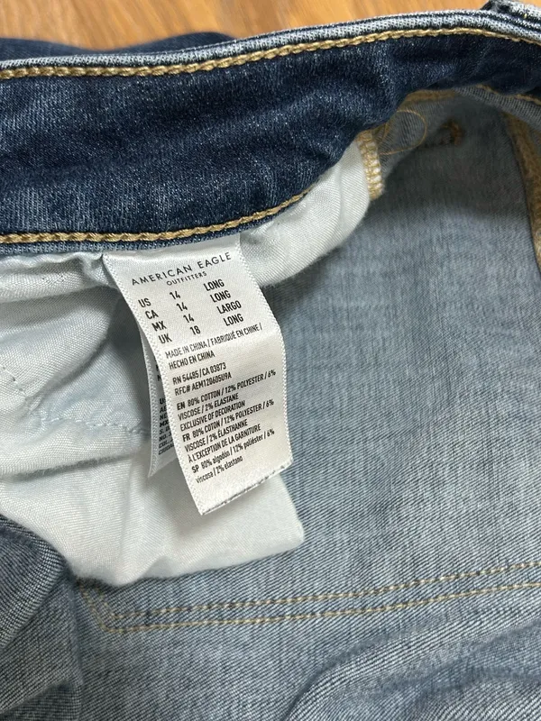 Tall/long jegging skinny jeans - American Eagle plus size 14 - Image 9
