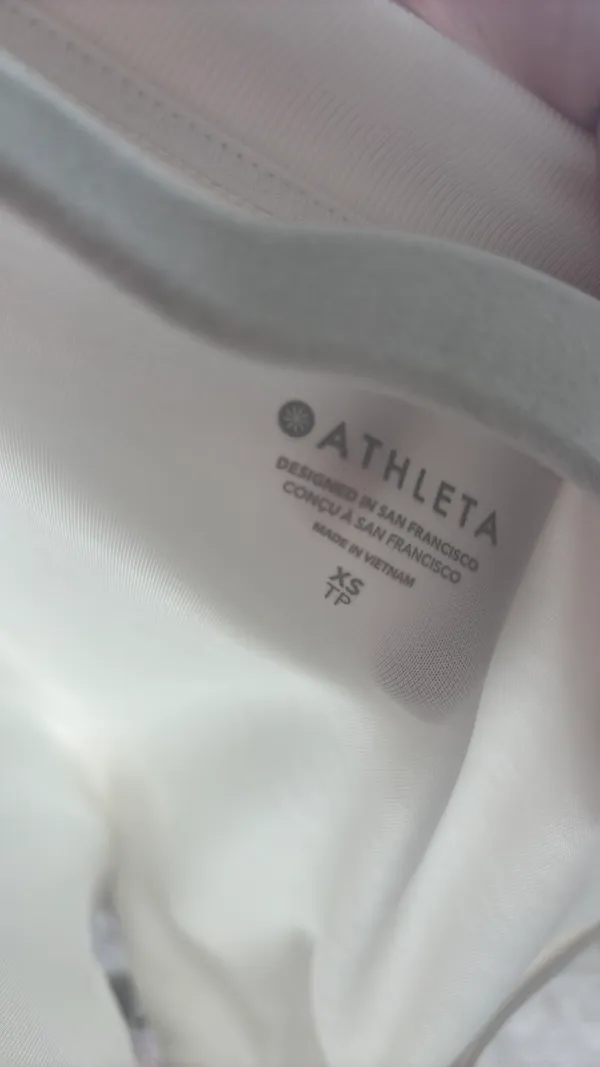 Athleta white short sleeve top - Image 2