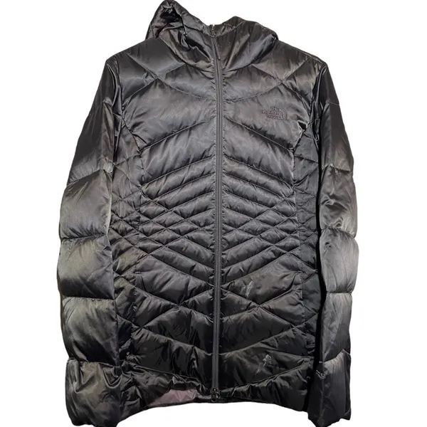 The North Face 550 Down Aconcagua Parka II Full Zip Hooded Pewter Large - Image 2