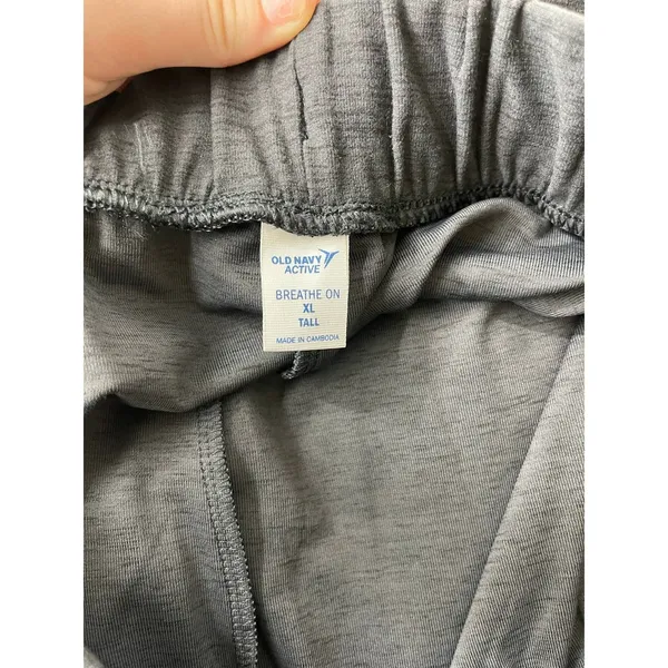 Old Navy Womens Active Go Dry Heather Dark Gray Wide Leg Stretchy Pants XL Tall - Image 8