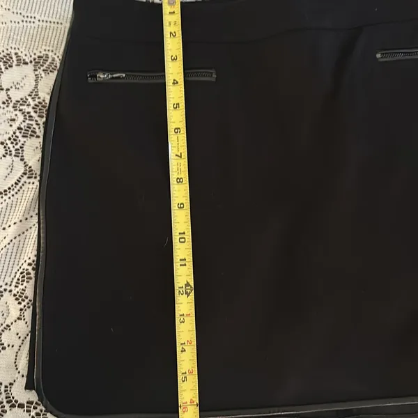 White House Black Market Black‎ Mini Skirt Size 14 - Image 8