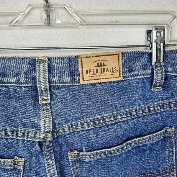 Open Trails Mom Denim Jeans Size 8 Long (27x28) High Waist/Rise 100% Cotton - Image 7