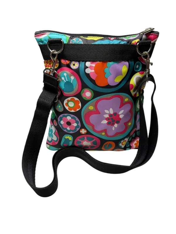 LeSportSac ✿ Crossbody Bag Festival Handbag ✿ Mixed Multi Floral Print ✿ 3X Zip - Image 10