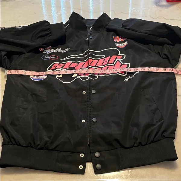 Black Super Dunk Racing‎ Jacket Size undefined - Image 6