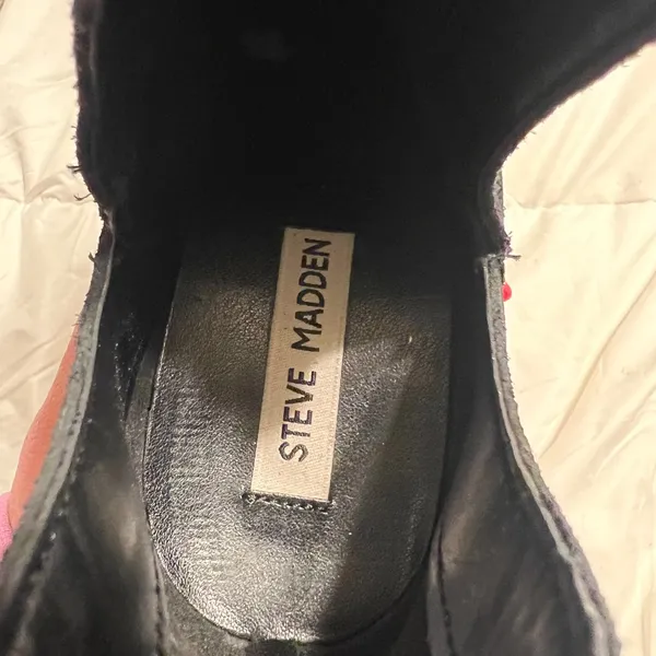 Steve Madden Black Suede Ankle Boots - Image 8