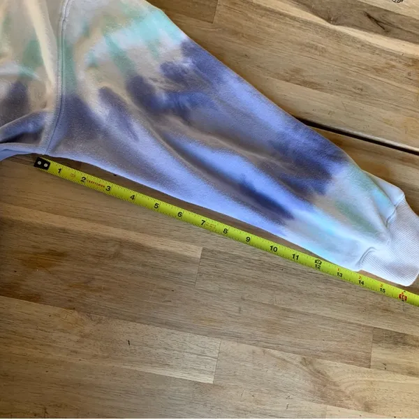 Wildfox White & Purple Tie Dye Hoodie L - Image 5