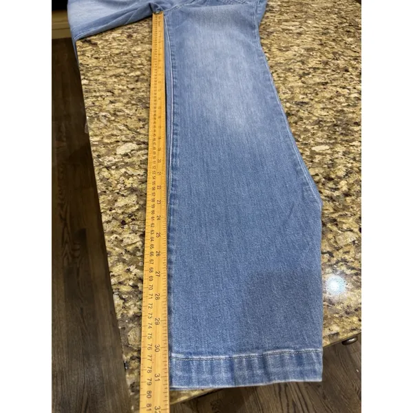 PAIGE Leenah Patch Pocket Wide Leg Jeans Adley Size 24 - Image 7