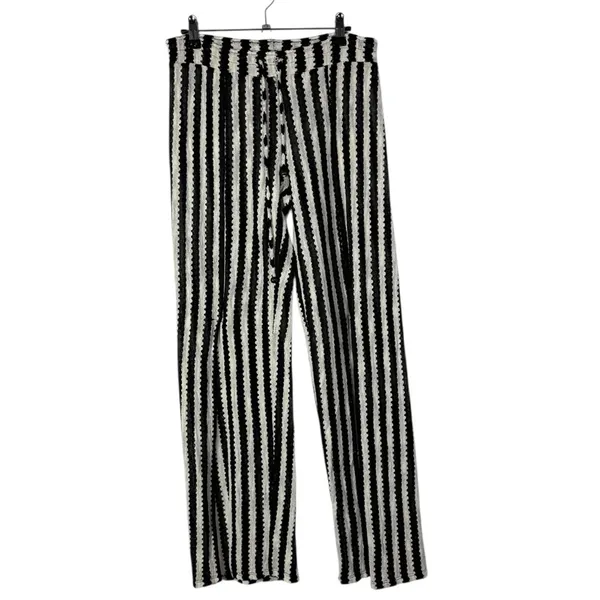 Boutique Isabella Rose Ships Ahoy‎ Black & White Stripe Cover Up Pants S - Image 2