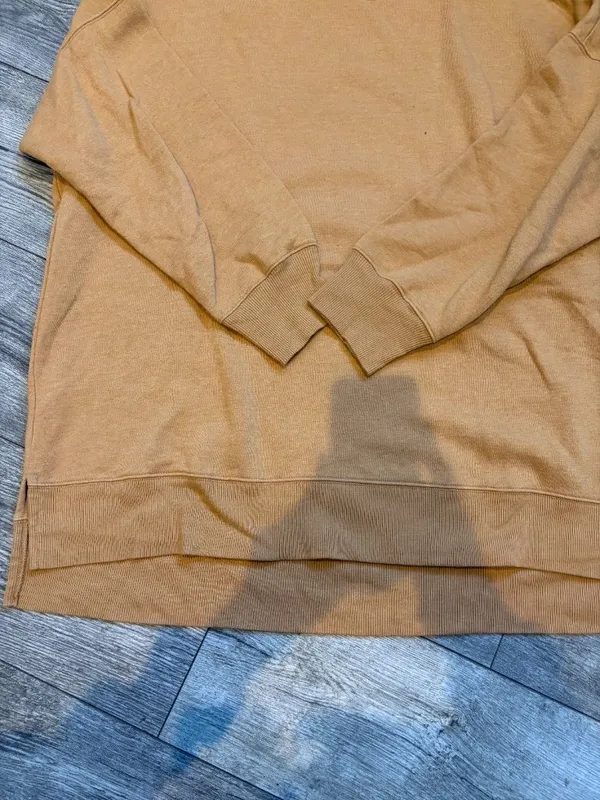 SO Lounge Life Sweatshirt XXL 2X Womens Brown Crew Neck Sweater Pullover - Image 3