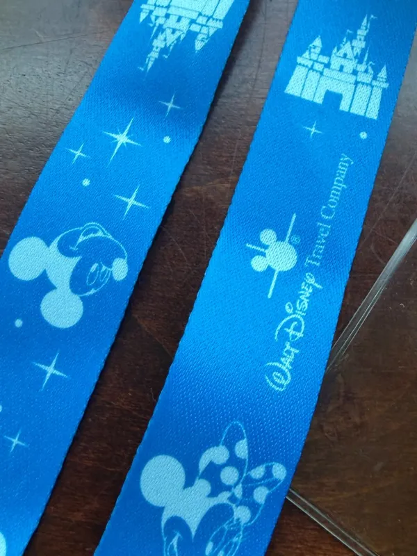 Walt Disney Travel Company Lanyard Enamel Pin and Clear Plastic Pass Holder New - Image 5