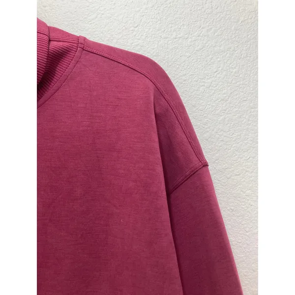 Lululemon Softstreme Activewear Sport Pomegranate Turtleneck Pullover Sweatshirt - Image 3
