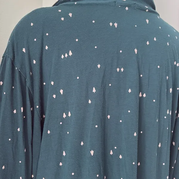 Eberjey Green Christmas tree pajama top XL - Image 6