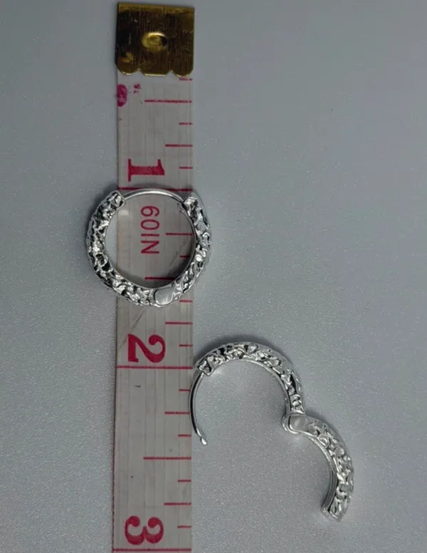 925 Sterling Silver Earrings Hoop - Image 8