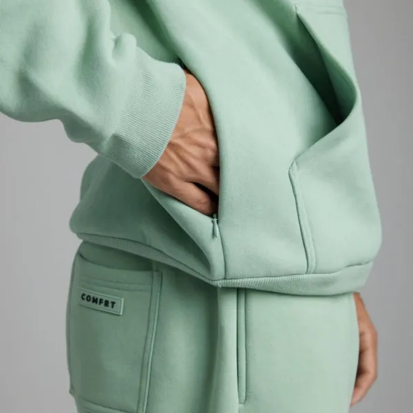 NWT COMFRT DND TRAVEL Hoodie in ALOE Size XL - Image 4