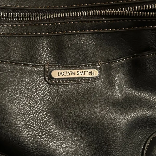 Jaclyn Smith Black Shoulder Tote Bag with Front Pocket - Image 7