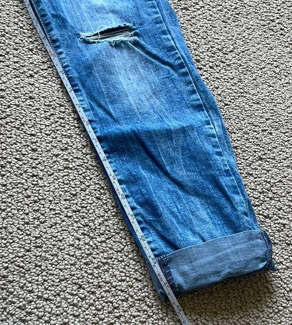 Denizen from Levi's Distressed Blue Low Rise Jeans - Image 4