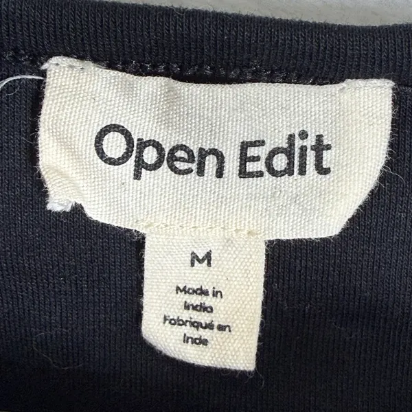 Open‎ Edit Womens Black Ruched Asymmetrical Tank Top Size M ED480195MI - Image 2