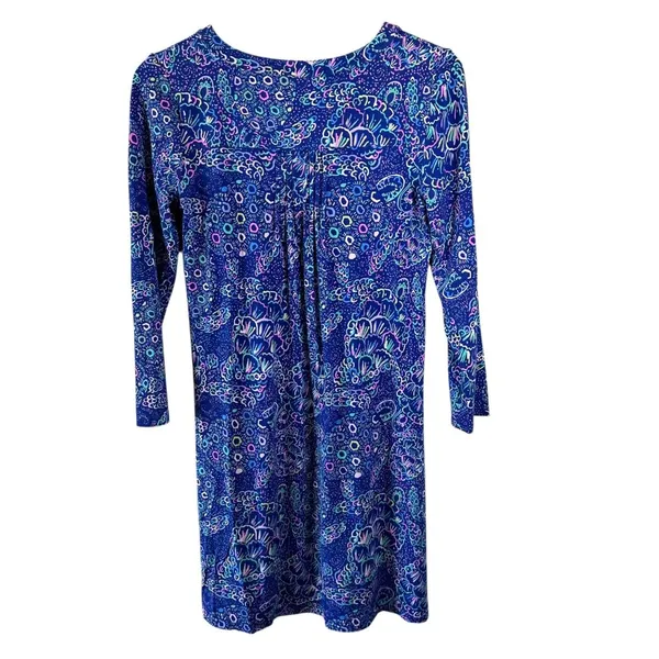 Lilly Pulitzer Aubrey Take It Slow Lapis Lazuli SPF 50+ Dress Size Small - Image 5