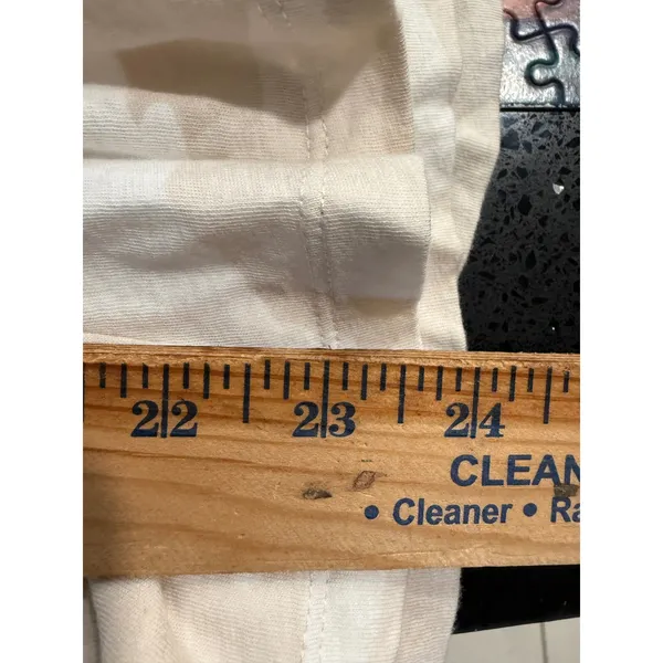 Athleta Womens Tan White‎ Camo Short Sleeve Crewneck T-Shirt XL Relaxed Fit - Image 6