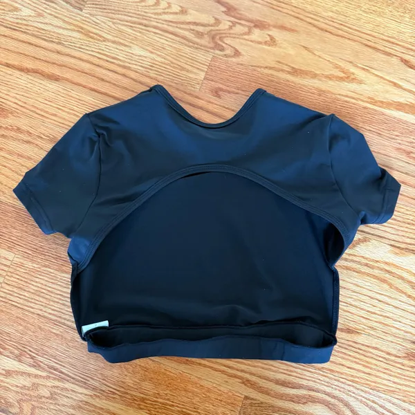 Gym Top T-shirt Tank Top Blouse Cover Up Tee Short Sleeve Sport Tee Slim Fit Top - Image 5