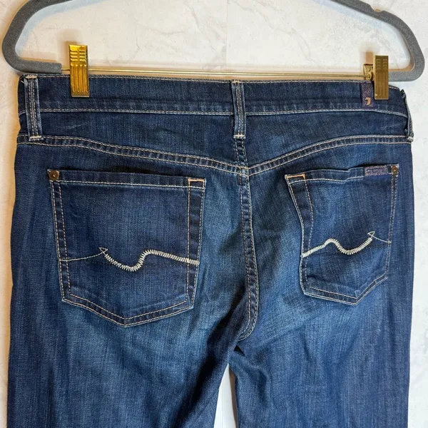 7 for all mankind mid rise straight leg jeans - Image 3