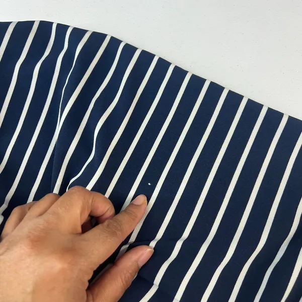 New York & Company Pants Womens XL Navy Blue White Striped Sailor Lace Up‎ - Image 14