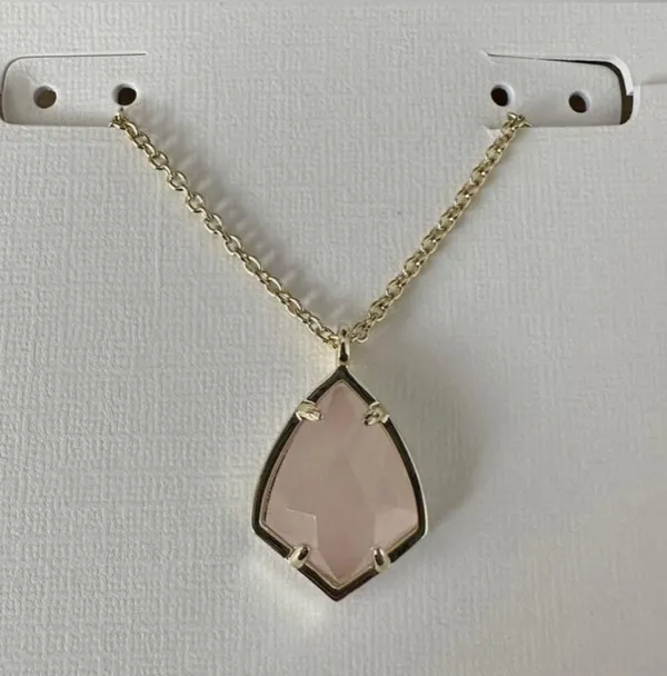 NWT Kendra Scott Rose Quartz Necklace - Image 3