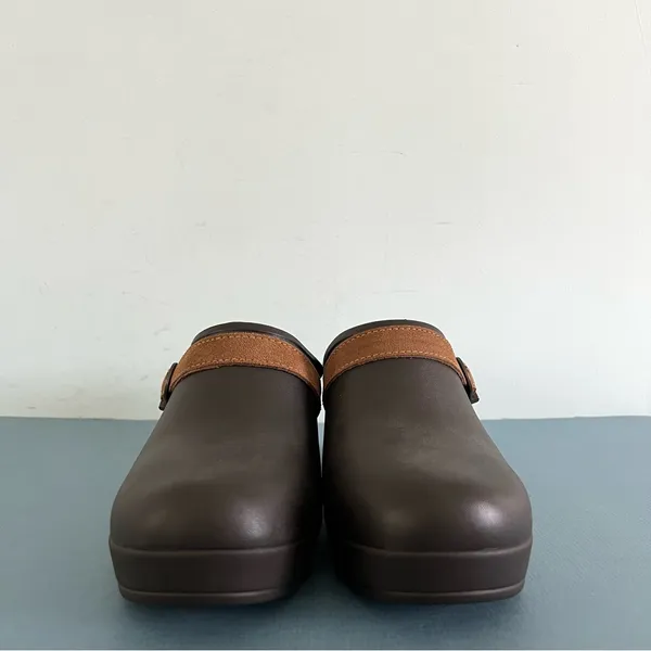 Crocs Sarah Belted‎ Dark Brown Heel Clogs - Image 4