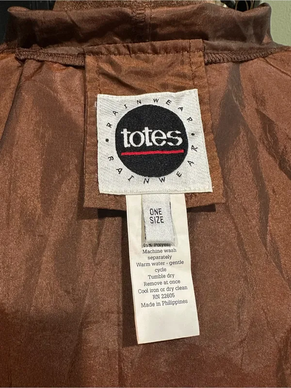 Totes Bronze Metallic Packable Raincoat – One Size (XS–2XL) - Image 12